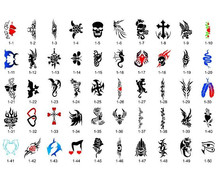 Боди-арт Временные Татуировки Airbrush Трафарет Новый Шаблон Буклет 1-высокое качество 2024 - купить недорого