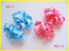 free shipping 120pcs 4.5'' Boutique hair bows Boutique Funky Hair Bow mix color girl hair clips 2024 - купить недорого
