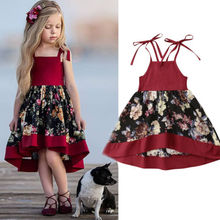 Toddler Baby Girls Sleeveless Tutu Dress Party Princess Dresses Floral Sundress 2024 - buy cheap