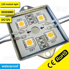 Fedex-módulo de luz led, 4led, resistente al agua IP65, 5050, blanco frío, DC12V, módulos led para Carta de canal, 500 unids/lote 2024 - compra barato
