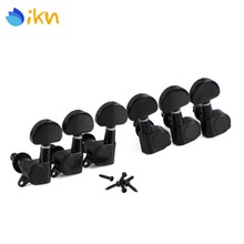 New 6pcs Sealed Electric Acoustic Guitar Tuning Key Pegs Machine Heads 3L3R Black for Guitar Parts Accessories 2024 - buy cheap