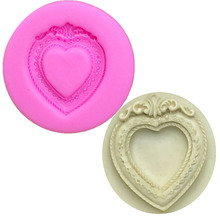 M0741 Picture frame Silicone Mold Heart Love Chocolate Mould cake decorating tools 2024 - buy cheap