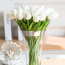 6 видов цветов Upick -- 20 шт./лот настоящий сенсорный цветок тюльпана из искусственной кожи свадебный букет Искусственный цветок Шелковый цветок Свадебные вечерние украшения для дома 2024 - купить недорого