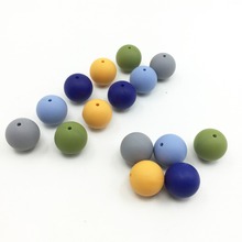 100pcs Silicone Loose Bead 15mm/12mm/10mm/20mm Teething Necklace Food Grade Mom Nursing DIY Jewelry bracelet bead ball 2024 - buy cheap