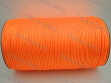 FREE SHIPPING 300meters/327Yards Orange Rattail Satin Cord/Thread Chinese knot/Nylon beading cord 2024 - buy cheap