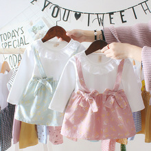 Vestidos de encaje de flores para bebé, manga larga, recién nacido, bautizo, princesa 2024 - compra barato