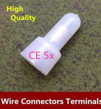 High Quality   500PCS   Nylon Crimp Caps 12-10 AWG Gauge Wire Connectors Terminals Close End Wire Terminal  CE5x   Freeshipping 2024 - buy cheap