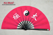 Bamboo Kung Fu Fighting Fan, Martial Arts Practice Performance Fan,Wu shu fan, Tai Chi Pattern(pink) 2024 - buy cheap