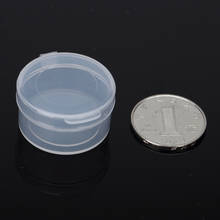 Free Shipping Transparent Plastic Small round Boxes Packaging Storage Box lidded Jewelry & Small parts boxes 100pcs/lots 2024 - buy cheap