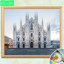 World Famous Scenic Spots "Duomo di Milano" 5D DIY Diamond Painting Square Diamond Embroidery Rhinestones Mosaic Decor Picture 2024 - buy cheap