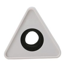 Micrófono Triangular con agujero negro/blanco, micrófono, logotipo de entrevista de TV, estación de bandera, bricolaje 2024 - compra barato