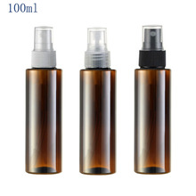 30 recipientes cosméticos plásticos recarregáveis do bloco de água líquido de parfume do pulverizador do perfume dos pces 100ml garrafas marrons novo estilo 2024 - compre barato