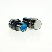 3 Pins Color White 1NO 1NC Contact 16mm Hole Momentary Push Button Switch 250VAC 3A Spring Return 2024 - buy cheap