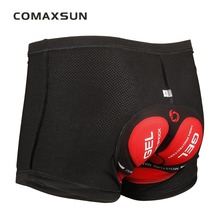 COMAXSUN-pantalones cortos de ciclismo Pro 5D, con almohadilla de Gel, a prueba de golpes, ropa interior negra para bicicleta 2024 - compra barato