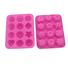 ANGRLY Sale 12 Holes Different Flowers Ice Chocolate Making Tools Silicone Cake Mold Candy Jelly Soap Modeling Mould silicone 2024 - buy cheap