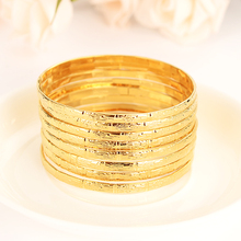 8pcNew Arrival Dubai Gold Bangles bracelet For Women Men24k Gold  Bracelets wedding bridal party Jewelry Bangles Christmas gifts 2024 - buy cheap