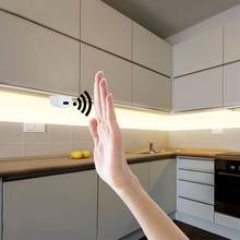 Fita de led com sensor de movimento, interruptor inteligente, 1m, 2m, 3m, 4m, 5m, cozinha, quarto, decoração noturna 2024 - compre barato