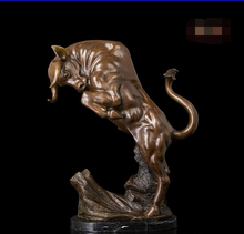 Art Decoration Sculpture Bronze Copper Marble Bull OX Cow Cattle Statue Figurine 2024 - buy cheap