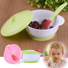 Baby Bowl Learning Dishes with Suction Cup Assist Food Bowl Temperature Sensing Spoon Bowl Set Baby Tableware 2024 - buy cheap