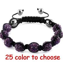 free shipping!10mm 9 Ball Beads mix multicolor handmade ab clay   Bracelet lots Christmas Gift For women men crystal 2024 - buy cheap