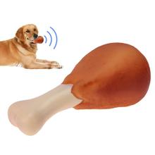 Juguete interactivo para perros y gatos, pata de pollo de goma, juguete masticable con sonido para cachorros, productos para mascotas 2024 - compra barato