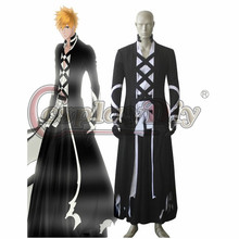 Disfraz personalizado de Bleach Ichigo Kurosaki, nuevo disfraz de Bankai, para adulto, Halloween, D0301 2024 - compra barato