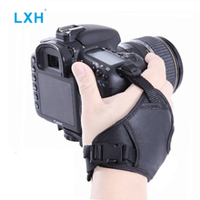 Lxh-pulseira para câmera, feita em pu, com parafuso de 1/4 ", para canon, nikon, sony, olympus, fujifilm, dslr 2024 - compre barato