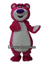 Pink Bear Mascot Costume Cartoon Character Clothing Fancy Dress 2024 - buy cheap