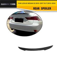 Carbon Fiber Auto Car Rear Trunk wing boot lip Spoiler for Lexus IS250 IS350 IS300 2014UP 2024 - buy cheap