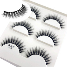 HBZGTLAD 3 pairs natural false eyelashes fake lashes long makeup 3d mink lashes eyelash extension mink eyelashes for beauty 2024 - buy cheap