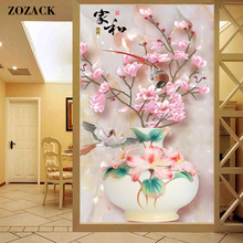 Needlework,Dmc,11CT,Cross-stitch,kits,Bird flower vase patterns print canva chinese Counted Cross Stitch Sets Full embroidery 2024 - buy cheap