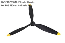 FMS 980mm P-39 P39 Hells Bells Propeller 10.5*7 inch 3 blade FMSPROP006 RC Airplane Aircraft Model Plane Spare Parts Accessories 2024 - buy cheap