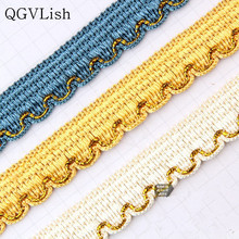 QGVLish 12 m/lote 2cm cinta de adorno de encaje de cortina ancha DIY suministros de costura almohada Borde de sofá decoración trenza accesorios de cortina 2024 - compra barato