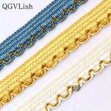 QGVLish 12M/lot 2cm Wide Curtain Lace Trimming Ribbon DIY Sewing Supplies Pillow Sofa Trim Edge Decor Braid Curtain Accessories 2024 - buy cheap