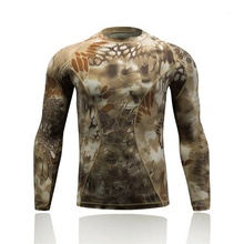 Quick Dry Tactical Combat Shirt Camo Men Long Sleeve T Shirts Outdoor Sport Hiking Hunting Military Base Layer Army Shirt 2024 - buy cheap