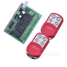 DC 12 V 10A 4 Canal RF Interruptor de Controle Remoto Sem Fio Do Relé 315/433 MHZ Transmissor Receptor