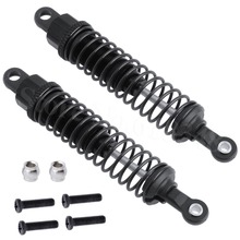 2pcs/lot Aluminum Rear Oil  Shock Absorber 80mm For  RC Upgrade Parts  HQ 1/16 731 732 733 734 Buggy  Monster Truck  Rally 2024 - buy cheap