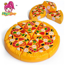 MylitDear Cutting Plastic Pizza Toy Food Kitchen Pretend Play Toy Early Development and Education Toys For Children Best Gifts 2024 - buy cheap