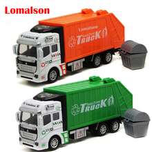 kids toy cars truck popular car model toys for children green orange toy garbage truck model car diecast  free shipping 2024 - buy cheap