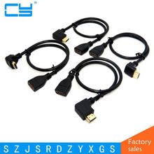 High Speed 90 Degree Up & Down & Left & Right Angled HDMI-compatible Male to HDMI Female V1.4 Cable for Audio TV 1080P DVD 0.5m 2024 - buy cheap