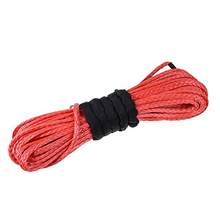 14 MM 30 M 12 hebra rojo UHMWPE fibra extremo fuera de carretera cabrestante cuerda con ojos de empalme ambos extremos 2024 - compra barato