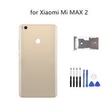 Cubierta trasera de batería para Xiaomi Mi MAX 2, lente de cristal para cámara de puerta trasera, reparación de piezas de repuesto + tarjeta Tra 2024 - compra barato