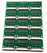 Free shipping 10pc FFC FPC 20PIN transfer board with connector FFC to DIP 2.54 adapter board 1mm 0.5mm pitch pcb double sided 2024 - buy cheap