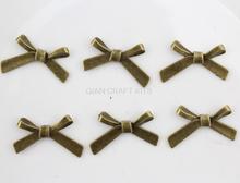 10pcs big bow knot pendant, charm, drops  bowknot antique bronze(silver) tie  zinc alloy for diy size/32X24mm lead free 2024 - buy cheap