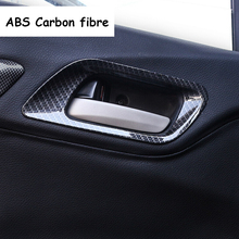 For Honda FIT Jazz 2014 2015 2016 2017 2018 ABS Carbon fibre Car inner door Bowl protector frame Cover Trim car styling 4pcs 2024 - buy cheap