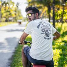 SIMWOOD 2020, летняя новинка, Мужская футболка с принтом из мультфильма, 100% хлопок, модный топ, уличная одежда, высокое качество, футболка, 190155 2024 - купить недорого