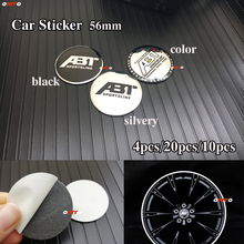 3D Car Wheel Cap Sticker ABT logo 56MM Decoration Silver/black/color Aluminum 5.6cm Decal Label Dust-proof for Passat B6 B7 CC 2024 - buy cheap