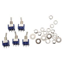 Top quality 5pcs 3 Position 2P2T DPDT ON-OFF-ON Miniature Mini Toggle Switch 2024 - buy cheap