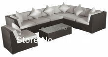 2017 New Arrivel Outdoor Rattan Furniture Patio Sectional Sofa Set 2024 - buy cheap