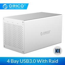 ORICO Aluminum Hard Drive HDD Enclosure USB3.0 to SATA3.0 3.5 inch HDD Case Docking Station Support 4*10TB HDD UASP Raid 2024 - buy cheap
